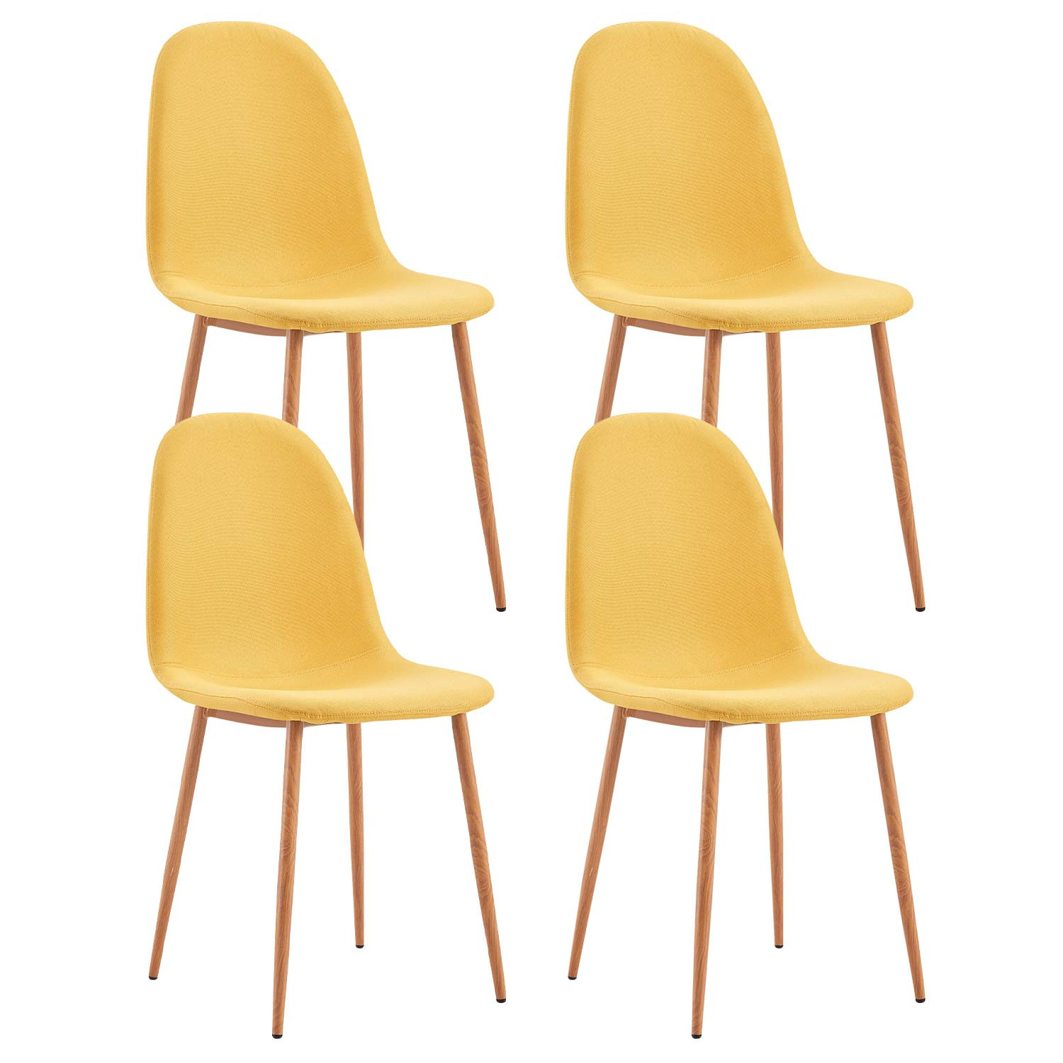 Pack 4 Sillas de Comedor Lino Nuova 91x51x44cm Thinia Home Pack Sillas Comedor 1